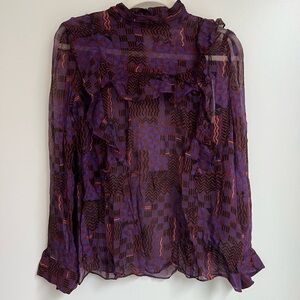 ba&sh Burgundy Mia Top